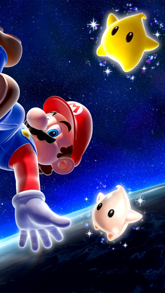 Super Mario Galaxy, Super Mario World, Super Mario - Super Mario Galaxy Iphone , HD Wallpaper & Backgrounds