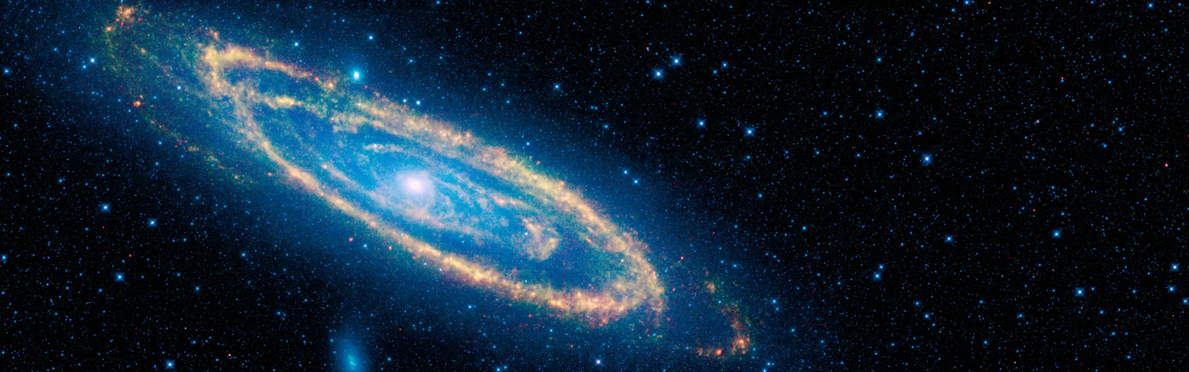 Andromeda Dual Monitor Wallpaper - Best Galaxy Wallpaper For Android , HD Wallpaper & Backgrounds
