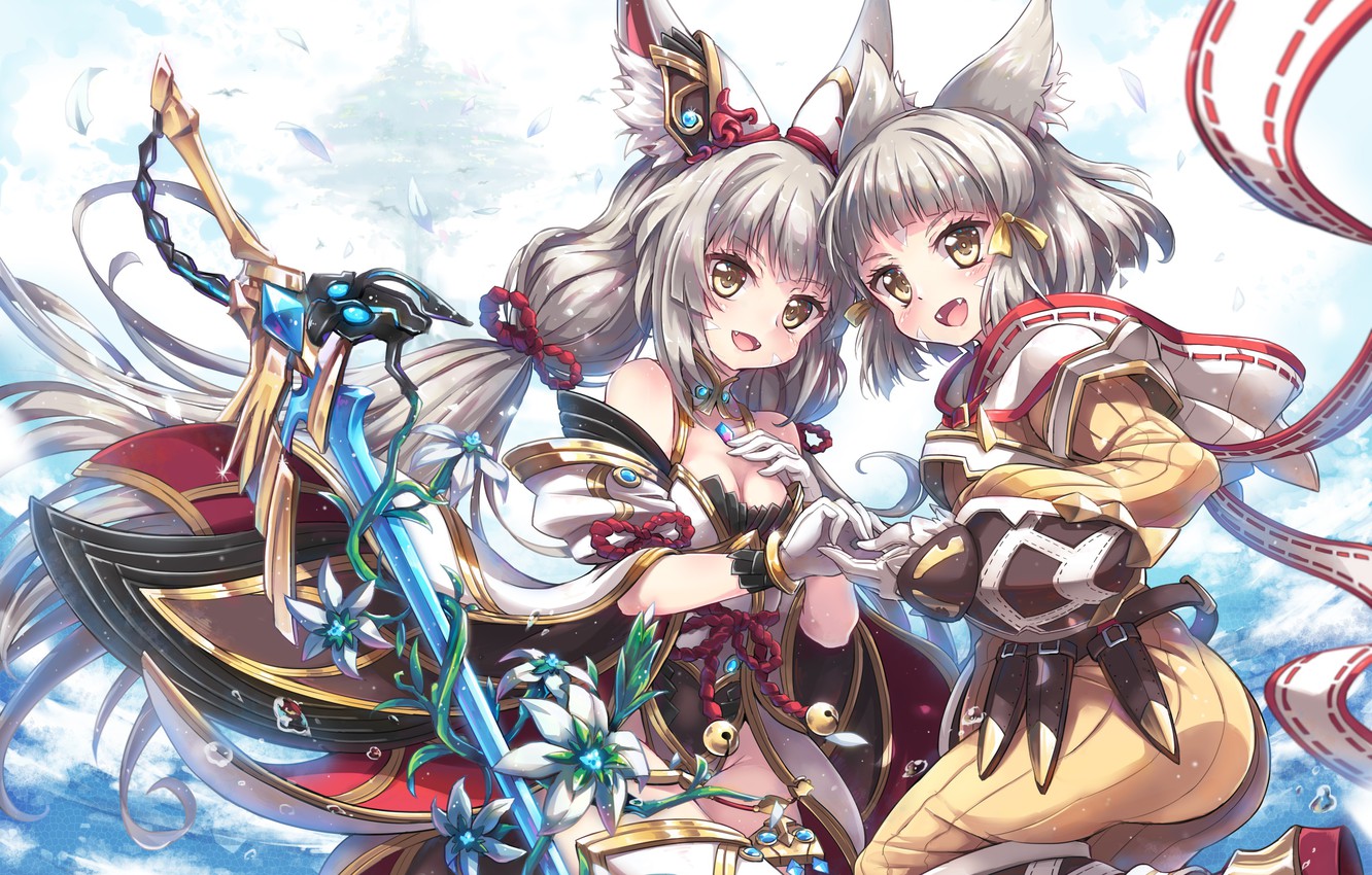 Photo Wallpaper Girls, Anime, Fantasy, Xenoblade - Xenoblade 2 , HD Wallpaper & Backgrounds