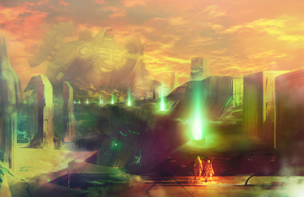 Xenoblade Chronicles - Sword Valley Xenoblade Art , HD Wallpaper & Backgrounds