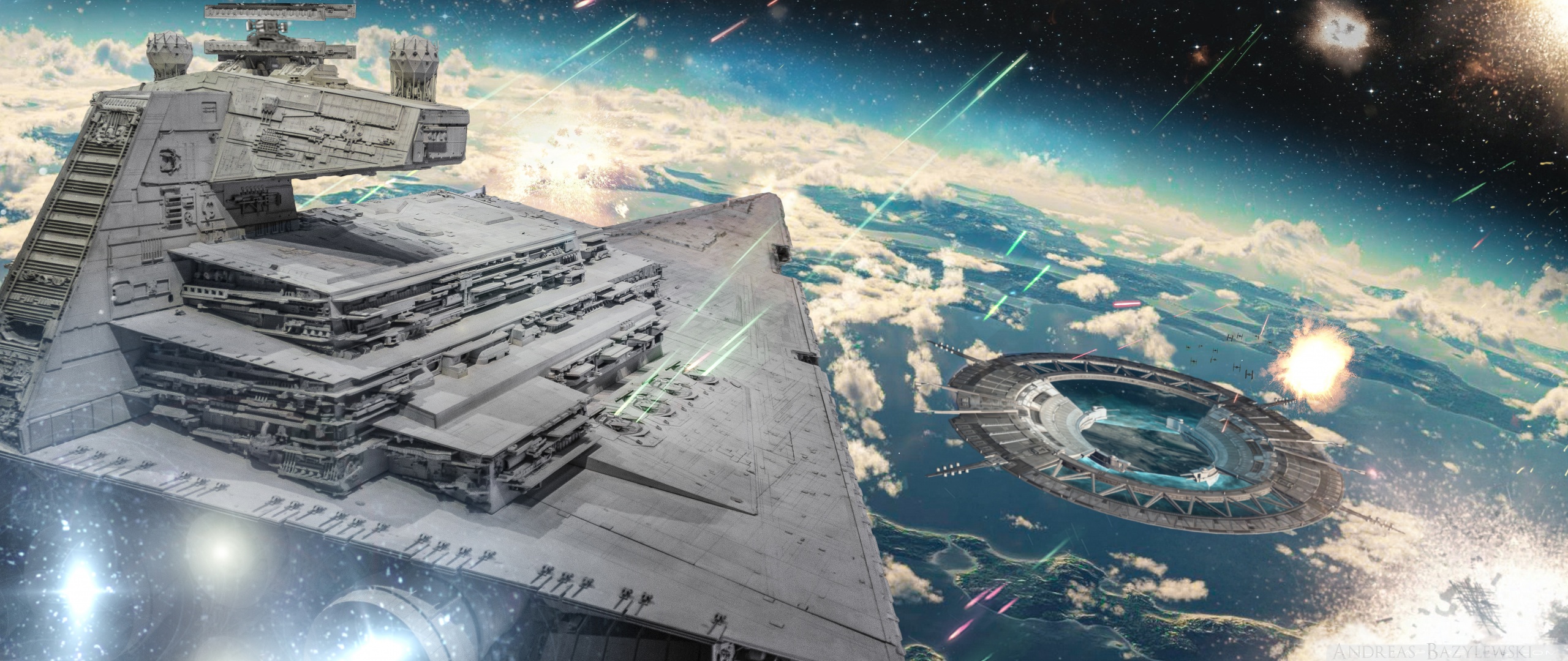 Ultrawide 21 - - Star Wars Imperial Battle , HD Wallpaper & Backgrounds