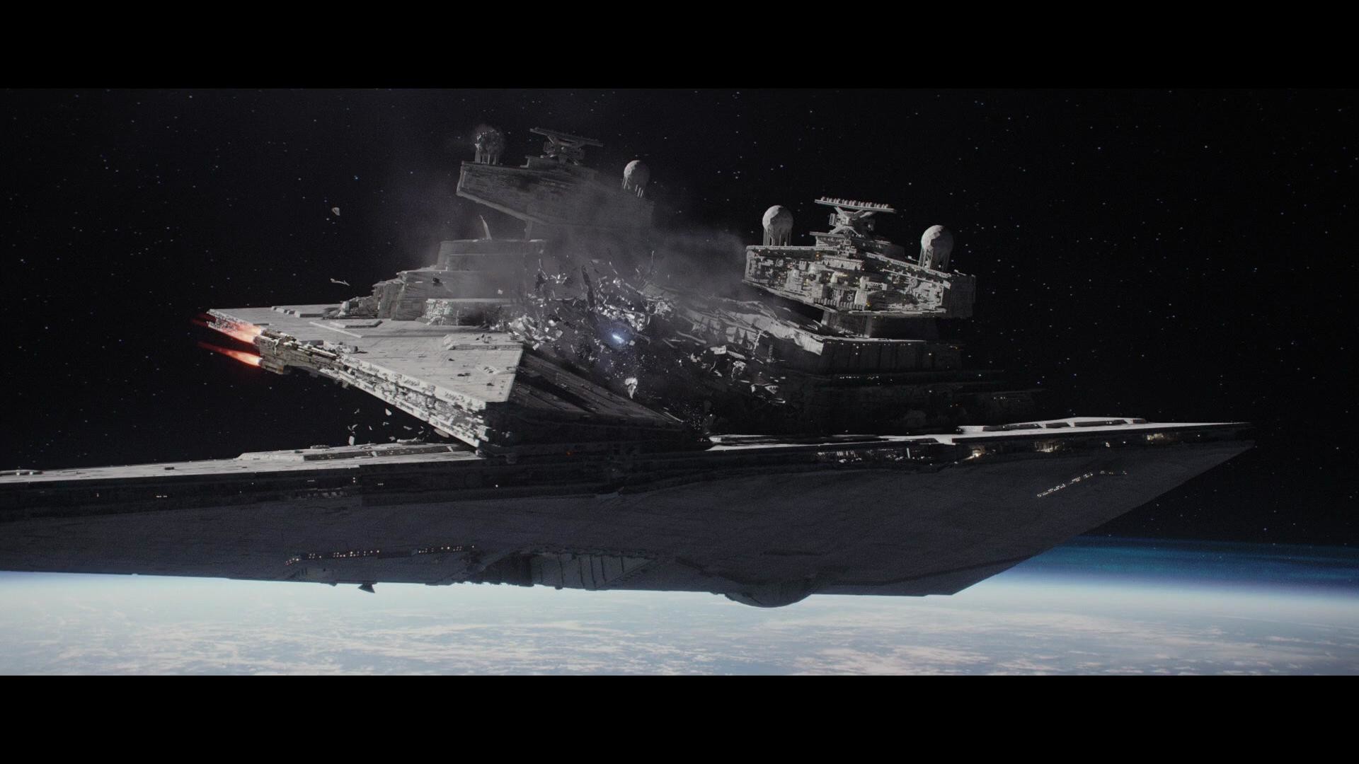 Star Wars Rogue One Star Destroyer Crash , HD Wallpaper & Backgrounds