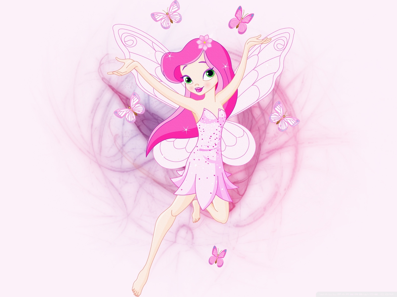 Manga Butterfly 4k Hd Desktop Wallpaper For Wide Ultra - Pink Fairy , HD Wallpaper & Backgrounds