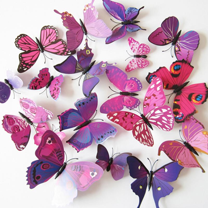 = A Beautiful Art Design 3d Butterfly Tatoos Wall Sticker - Decoracion 15 Con Mariposas , HD Wallpaper & Backgrounds