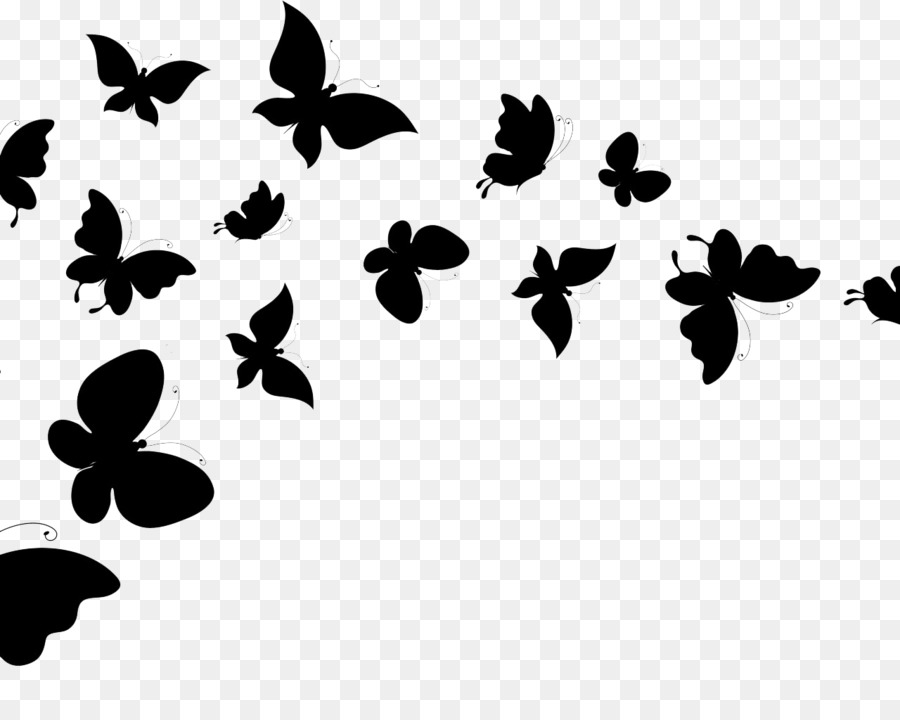 Butterfly, Desktop Wallpaper, Black And White, Monochrome - Flying Butterflies Clipart Black And White , HD Wallpaper & Backgrounds