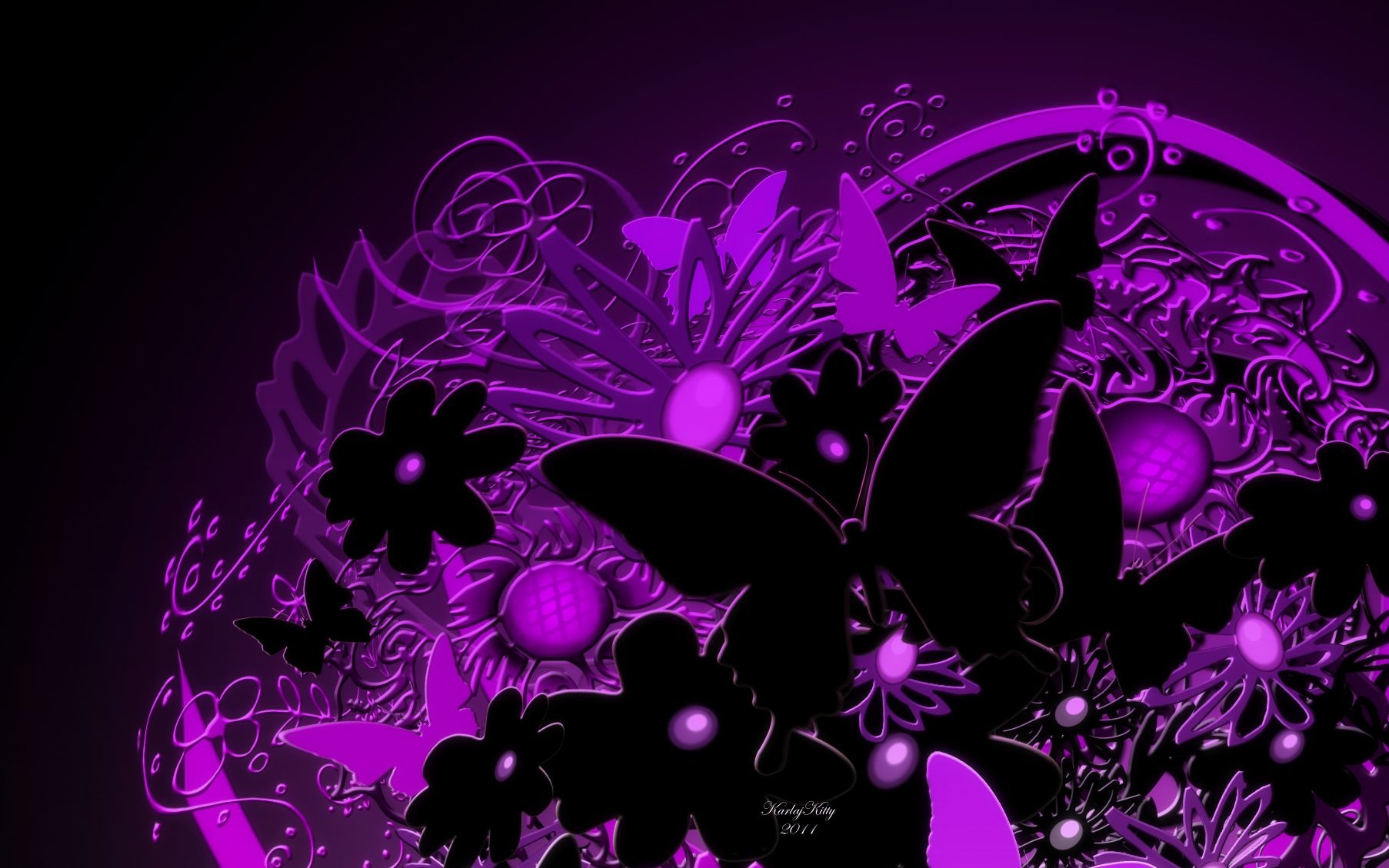 Black And Purple Butterfly - Black And Red Butterfly Background , HD Wallpaper & Backgrounds