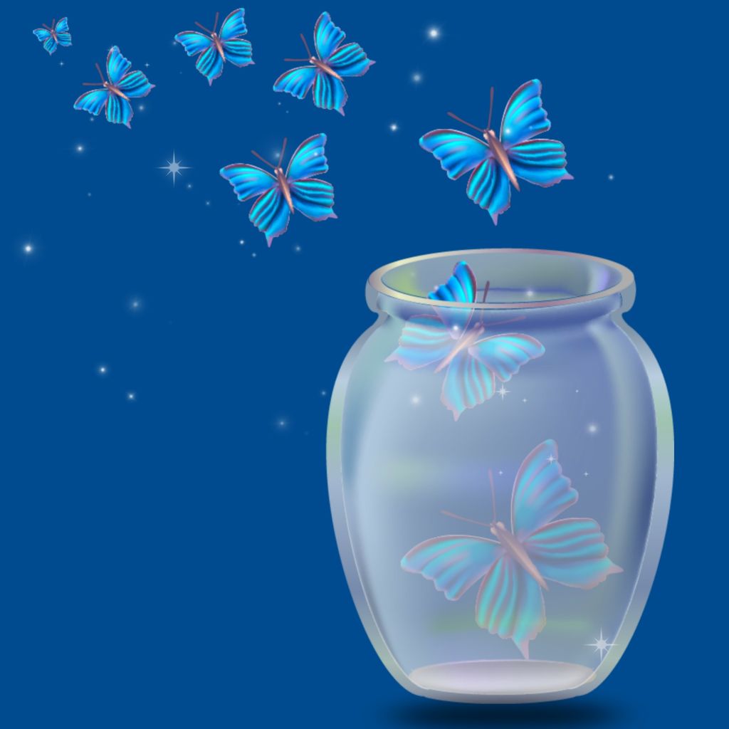 #freetoedit #background #wallpaper #jar #glass #butterflies - Butterfly , HD Wallpaper & Backgrounds