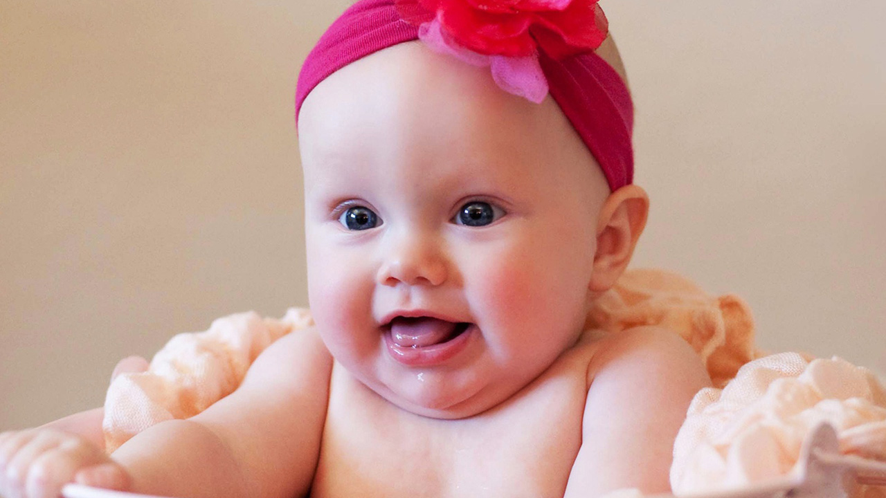 Cute Baby Girl Hd Wallpaper - Good Morning Photos Babys , HD Wallpaper & Backgrounds