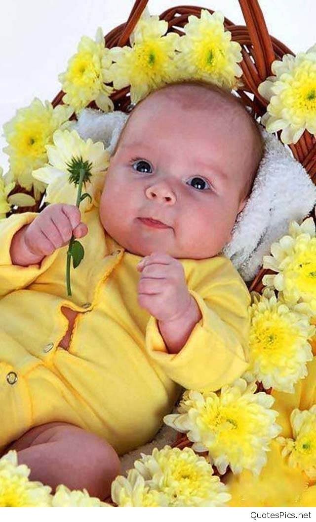 41 Cute Baby Girl Wallpapers Images Pictures For Mobile - Good Morning Little Baby , HD Wallpaper & Backgrounds