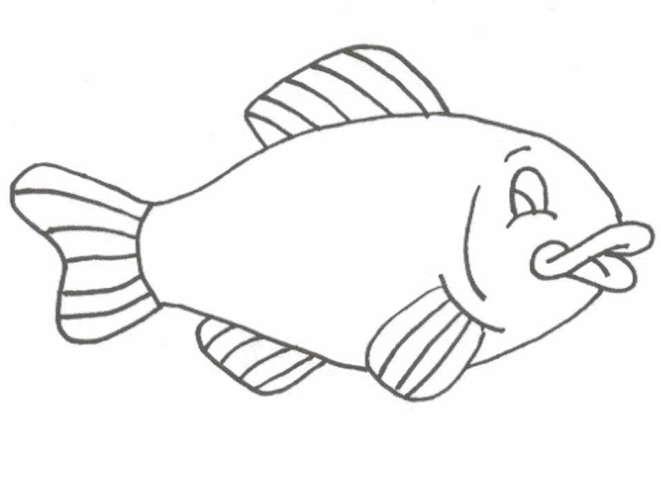 Download Wallpaper - Fish Drawing Outline , HD Wallpaper & Backgrounds