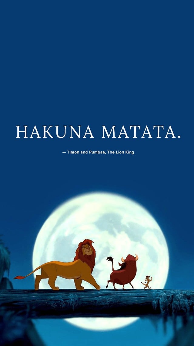 Hakuna Matata Lion King Quote , HD Wallpaper & Backgrounds