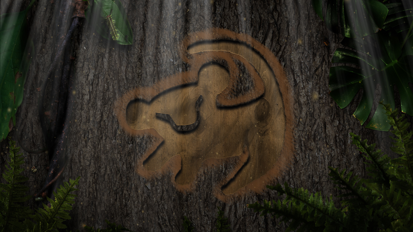 Simba Icon Hintergrund - Rei Leao Simba Na Arvore , HD Wallpaper & Backgrounds