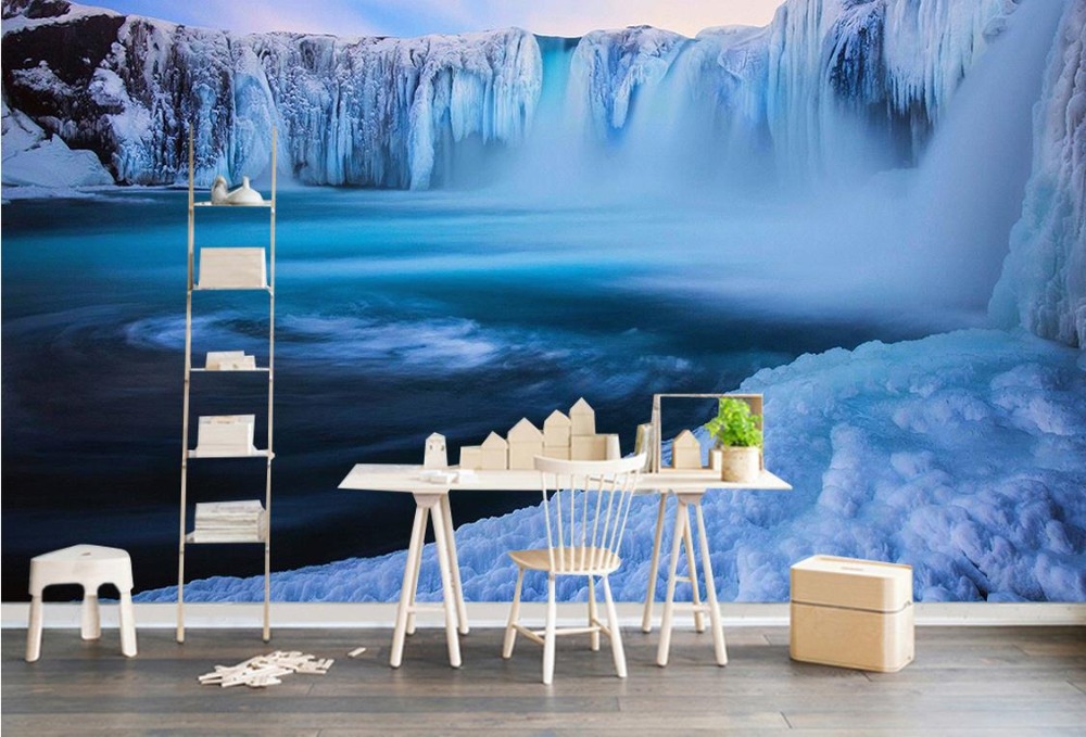 Custom 3d Mural Wall Scenery Wallpaper For Living Room - Iceland Wallpapers Blue Lagoon , HD Wallpaper & Backgrounds