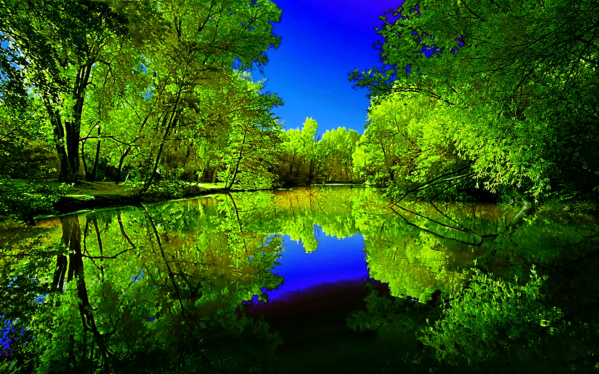 Beautiful Scenery Of A River Hd Wallpaper David Keochkerian