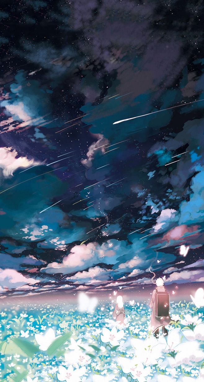 Anime Landscape Wallpapers > - Iphone Anime Wallpaper Landscape , HD Wallpaper & Backgrounds