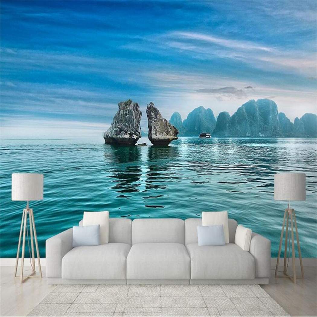 Senarai Harga Custom 3d Modern Decorate Photo Wallpaper - Hòn Gà Chọi Hạ Long , HD Wallpaper & Backgrounds