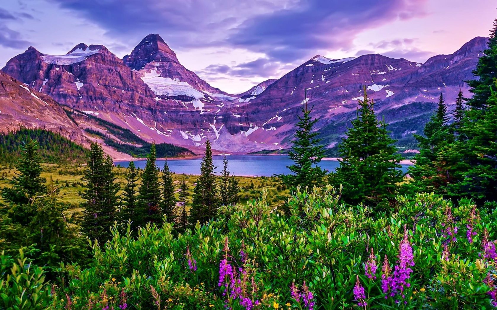 Download Lake And Mountain Scenery Wallpaper For Desktop - Magog, Lake , HD Wallpaper & Backgrounds