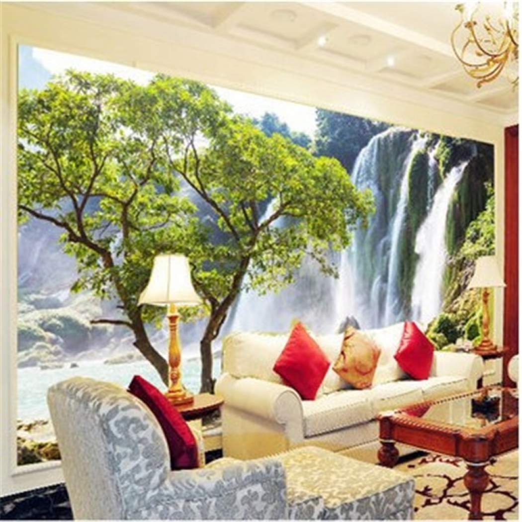 Senarai Harga Custom Photo Wallpaper Large Mural Living - Papel De Parede 3d Adesivo Paisagens , HD Wallpaper & Backgrounds