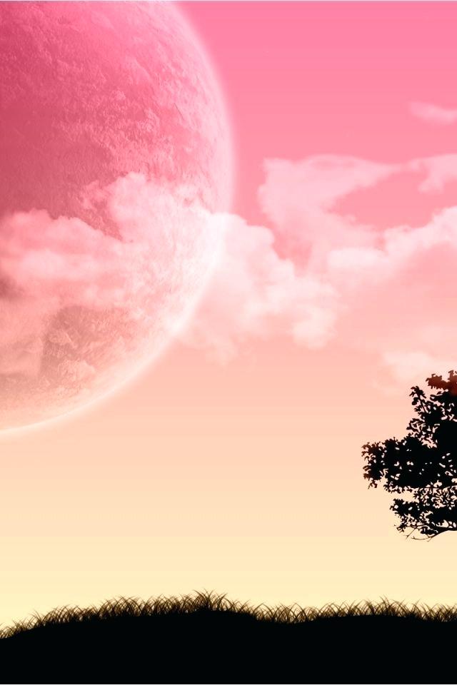 Scenery Wall Paper Pink Sky Scenery Wallpaper Scenery - Rose Gold Wallpaper For Ipad , HD Wallpaper & Backgrounds