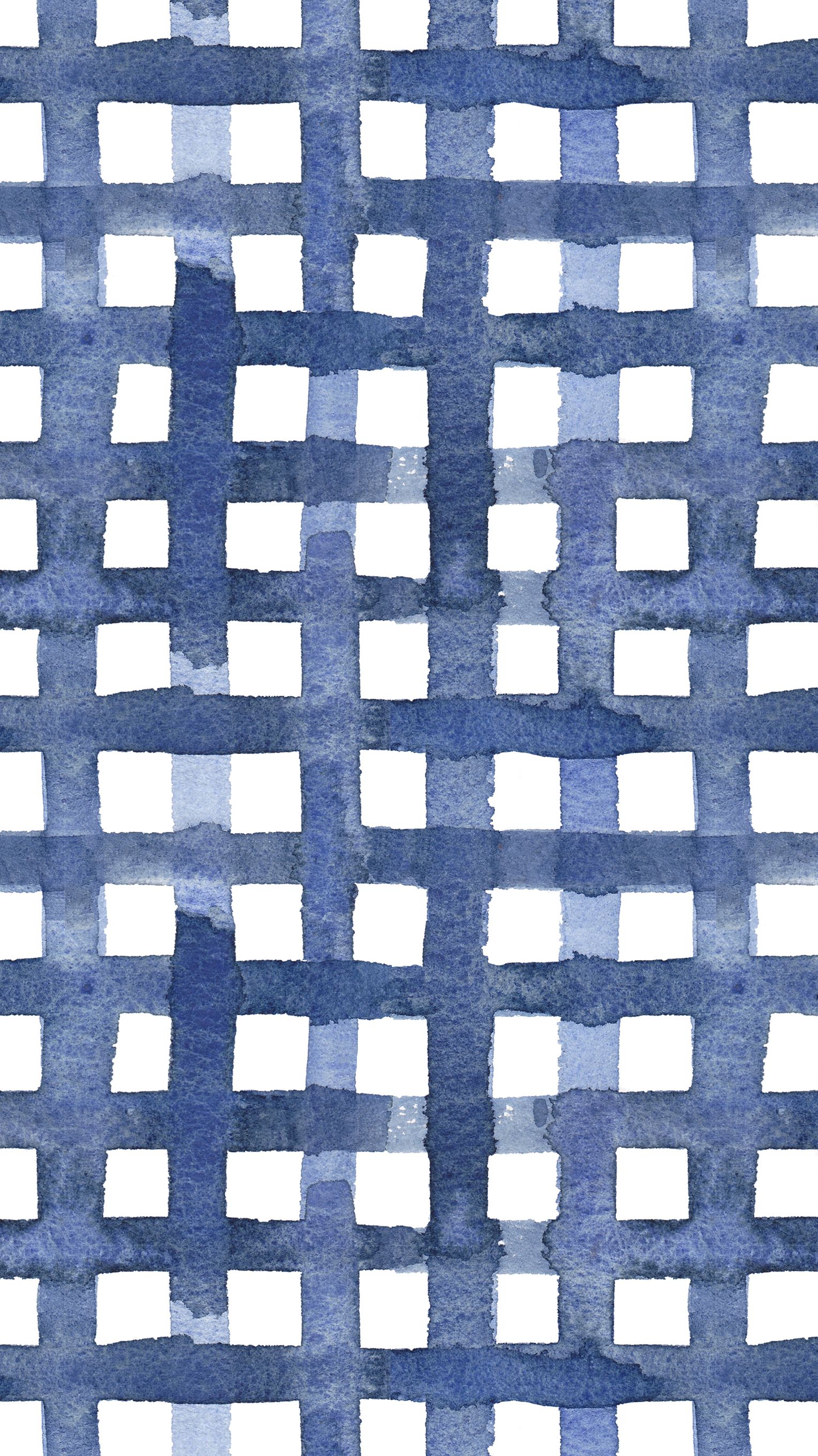 Navy Gingham Preppy Pattern Wrapping Paper Phone Wallpaper Navy