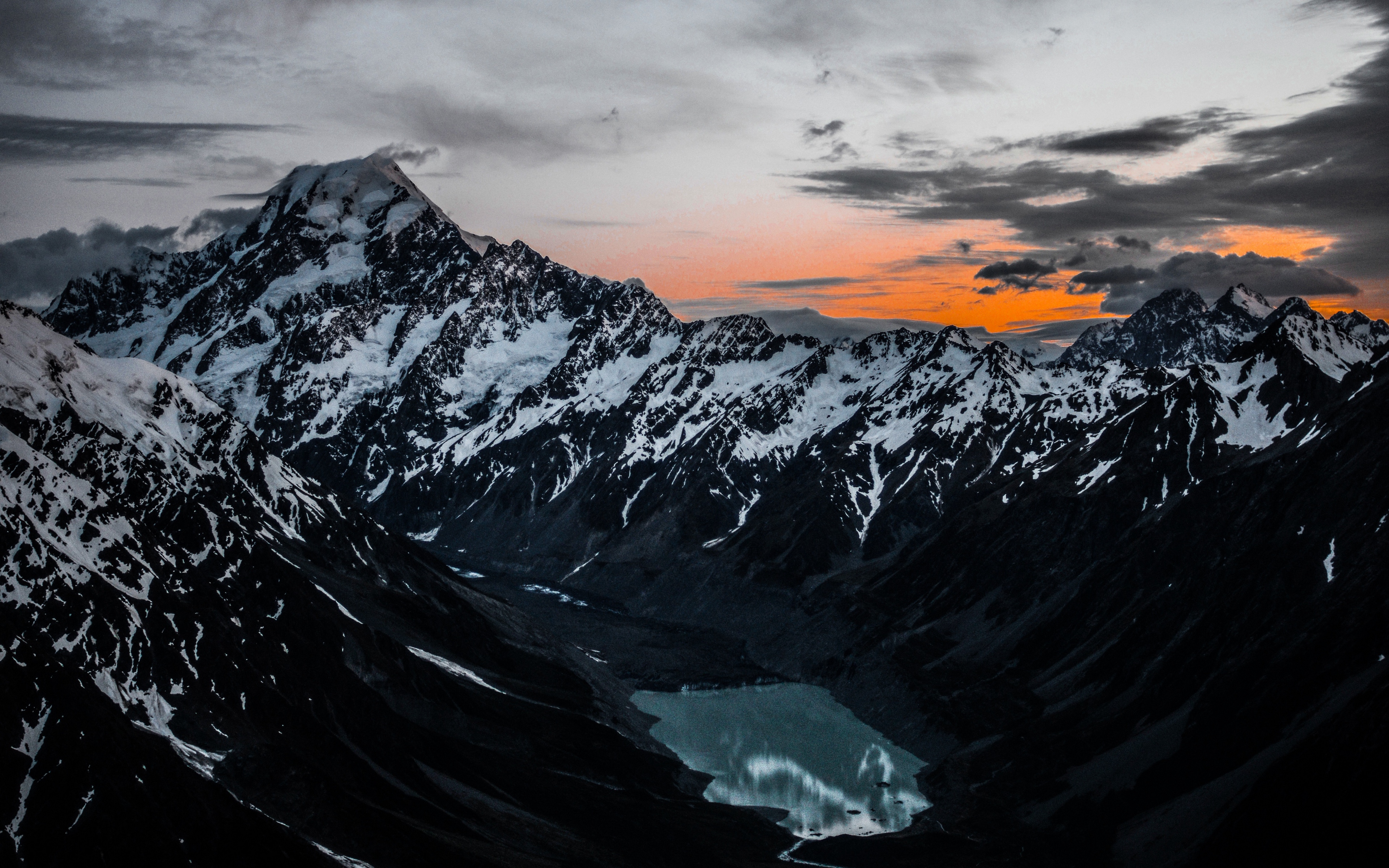 Wallpaper Mountains, Lake, Tops, Top View - Full Hd Wallpaper Mountain , HD Wallpaper & Backgrounds