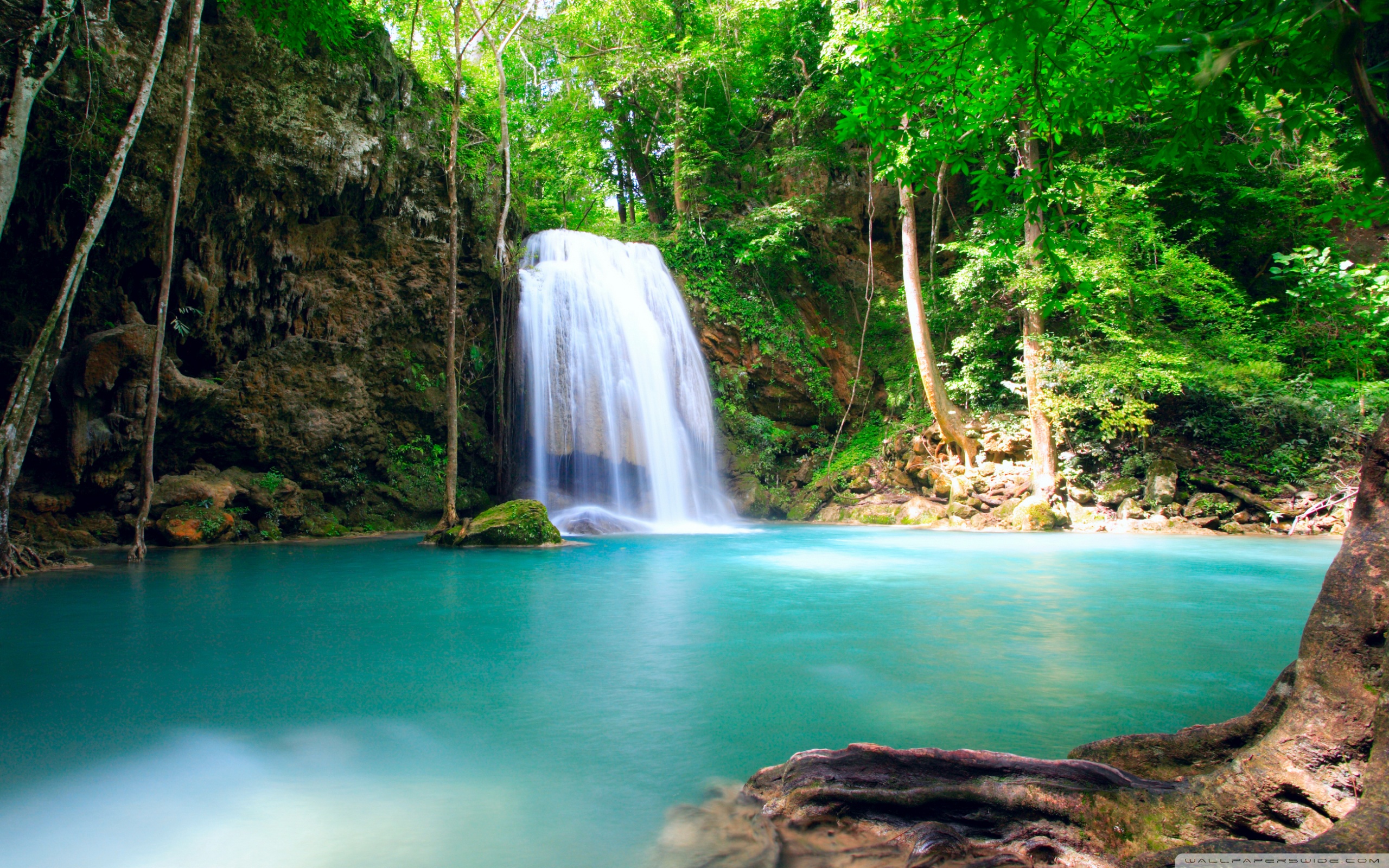 Forest Falls Summer 4k Hd Desktop Wallpaper For Ultra - Erawan National Park , HD Wallpaper & Backgrounds