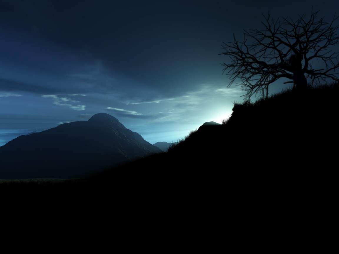 Wallpaper Dark Mountains, Stars, Hd, Nature, - Summit , HD Wallpaper & Backgrounds