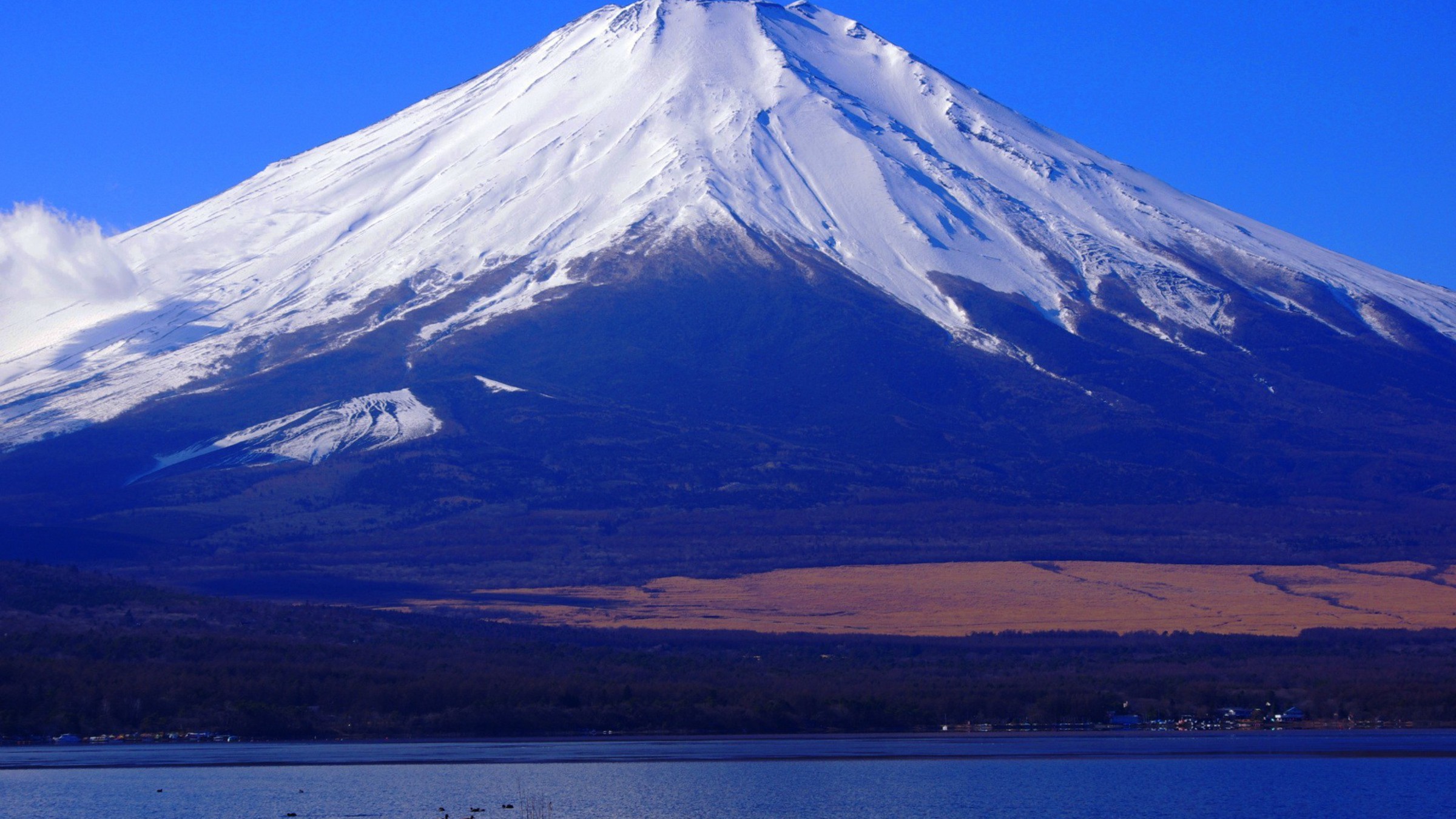 Mountains Landscapes Nature Snow Mount Fuji Wallpaper - Mount Fuji , HD Wallpaper & Backgrounds