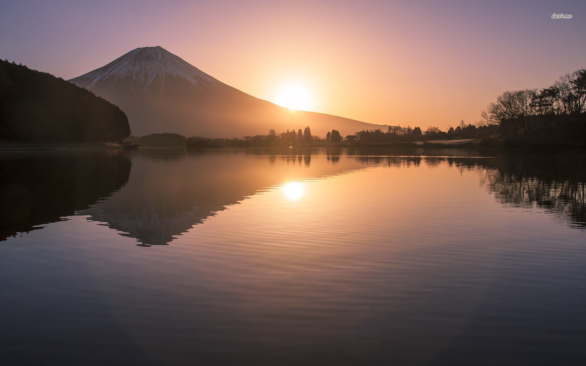 Mount Fuji Wallpaper - Reflection , HD Wallpaper & Backgrounds