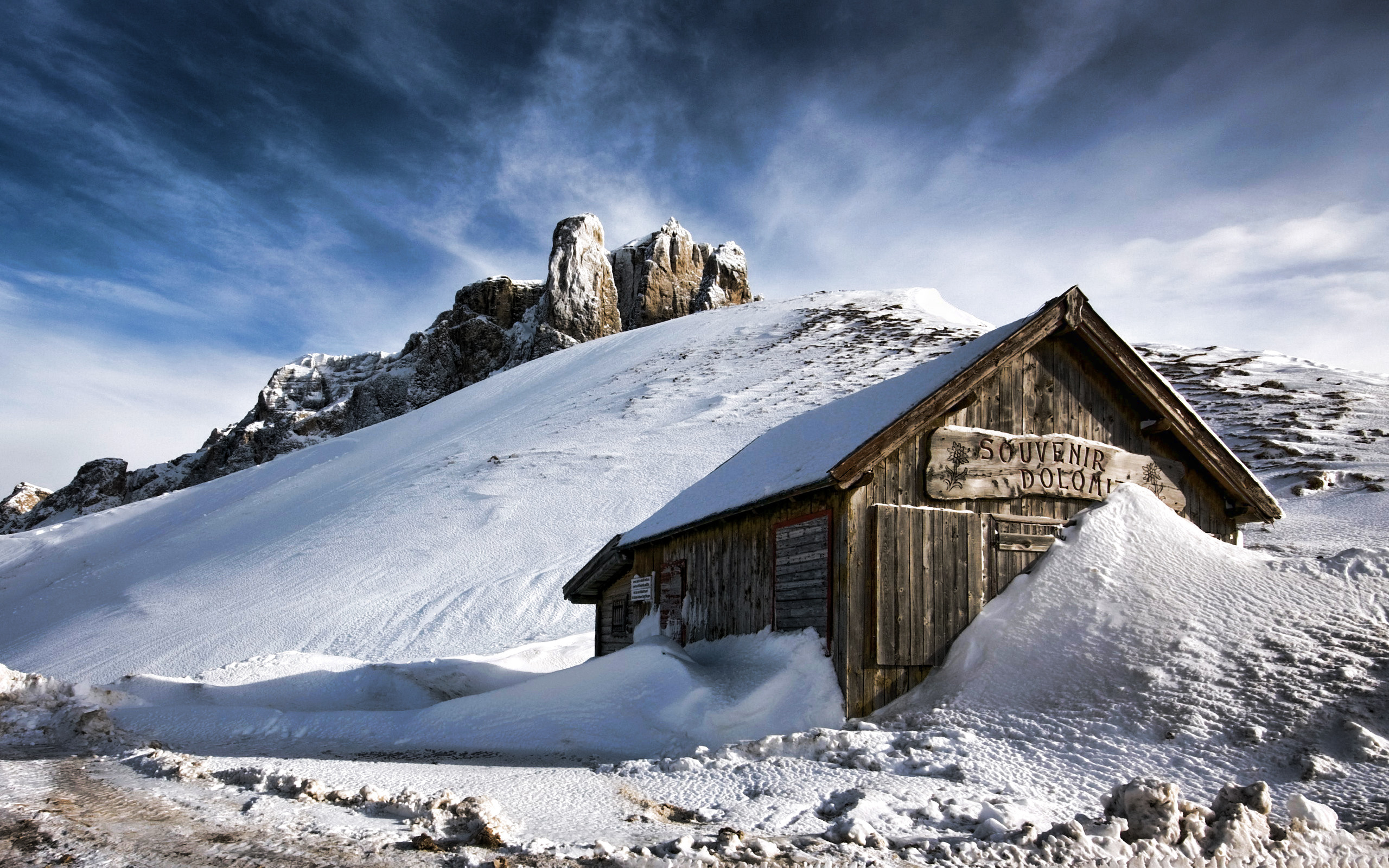 Free Winter Mountain Wallpaper , HD Wallpaper & Backgrounds
