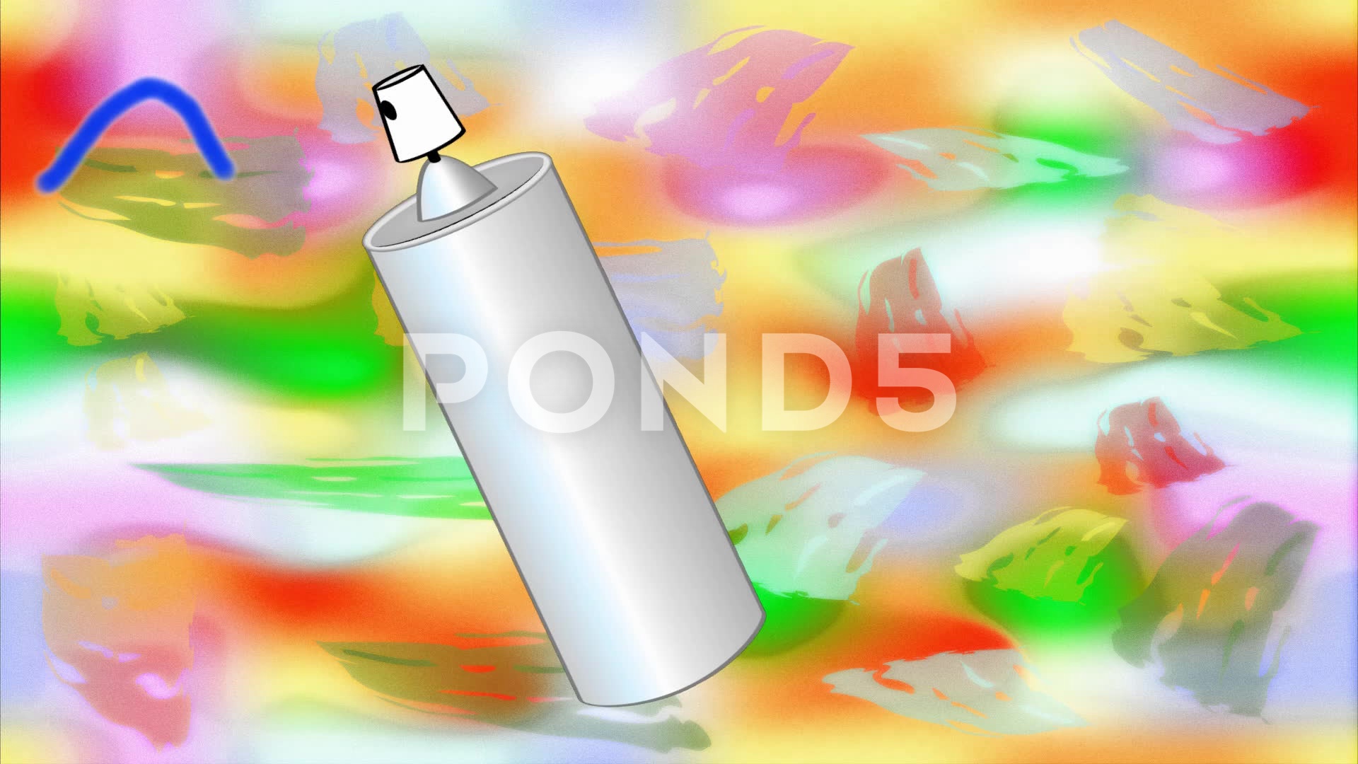 Happy Holi Animated Banner With Spray And Headline - Illustration , HD Wallpaper & Backgrounds