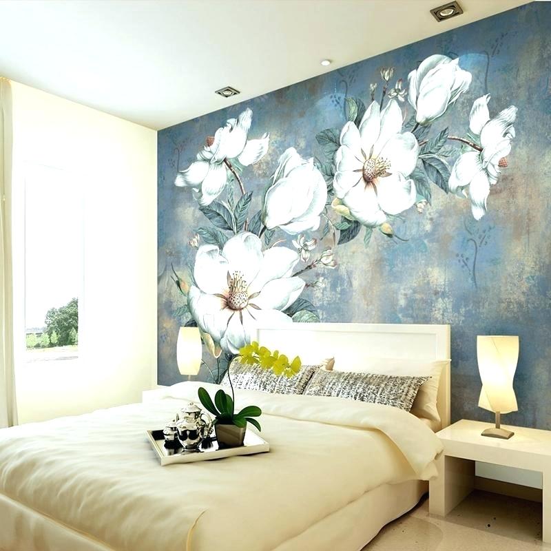 Mountain Wall Mural Diy Wall Mural Wall Mural Painting - Bedroom Texture Paint Designs , HD Wallpaper & Backgrounds