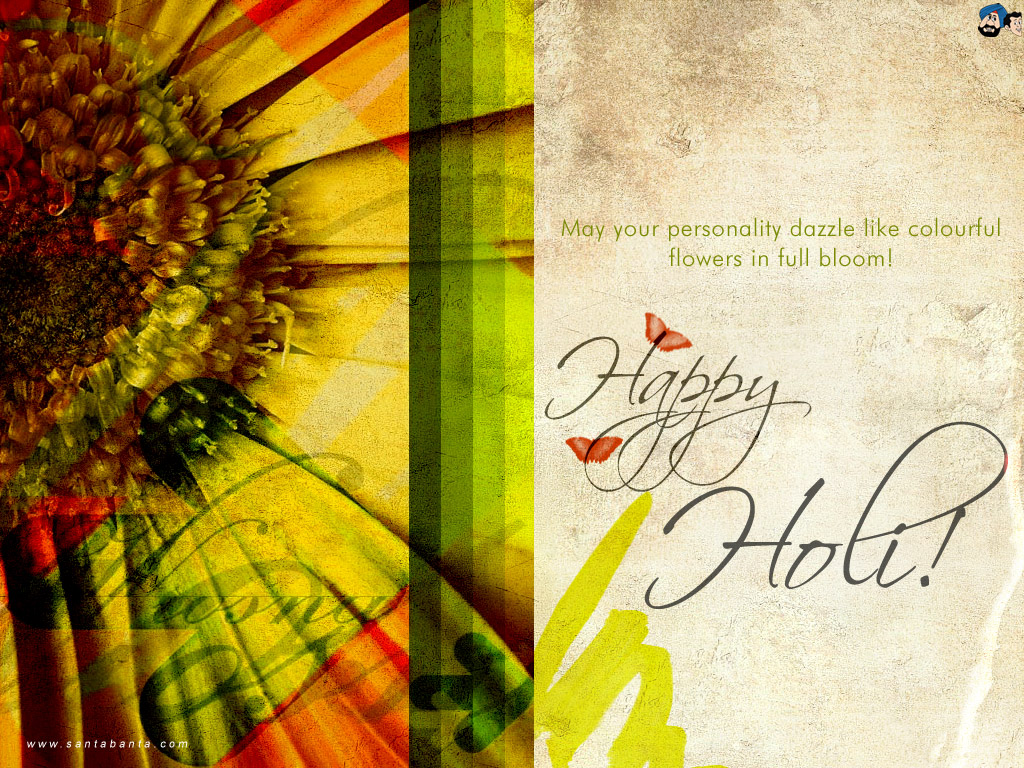 Holi Sms Messages Collection In English & Hindi - Creative Holi Greeting Card , HD Wallpaper & Backgrounds