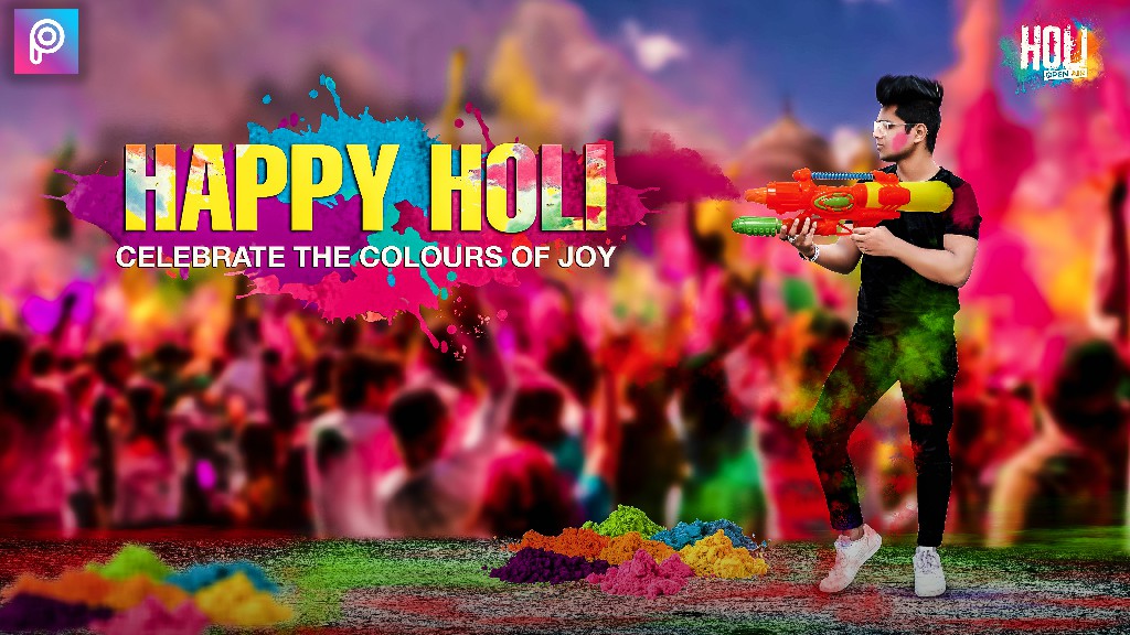 Happy Holi 2019 Special Photo Editing Background Download - Holi Background For Editing , HD Wallpaper & Backgrounds