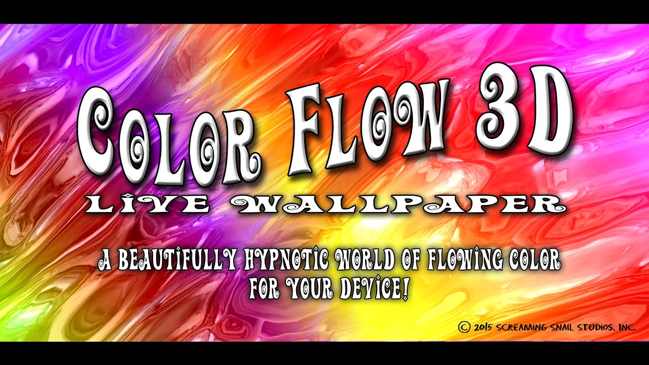 Color Flow 3d Live Wallpaper - Poster , HD Wallpaper & Backgrounds