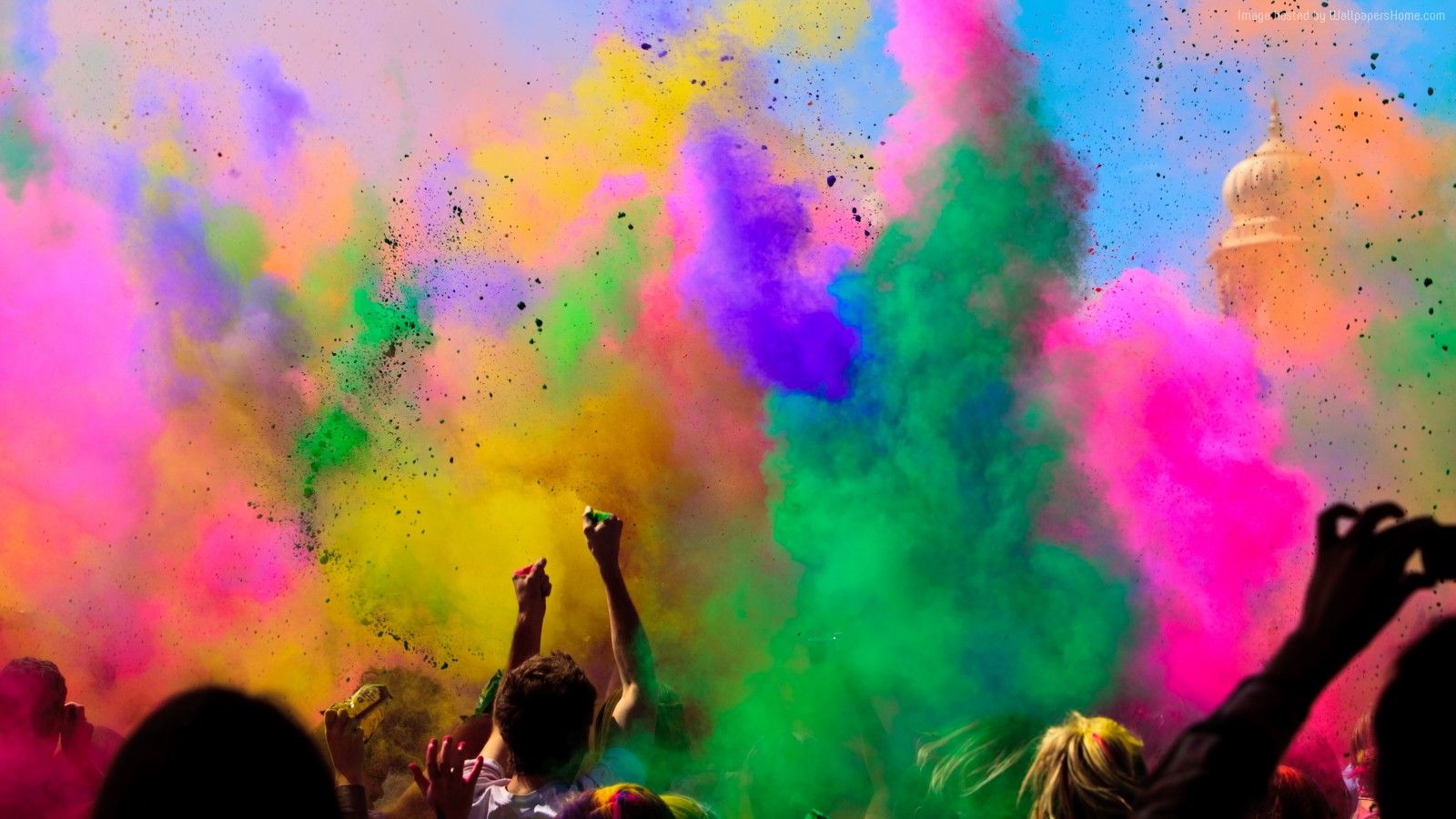 Holi Festival Of Colours Hd Desktop Wallpaper, Instagram - Full Hd Holi Background , HD Wallpaper & Backgrounds