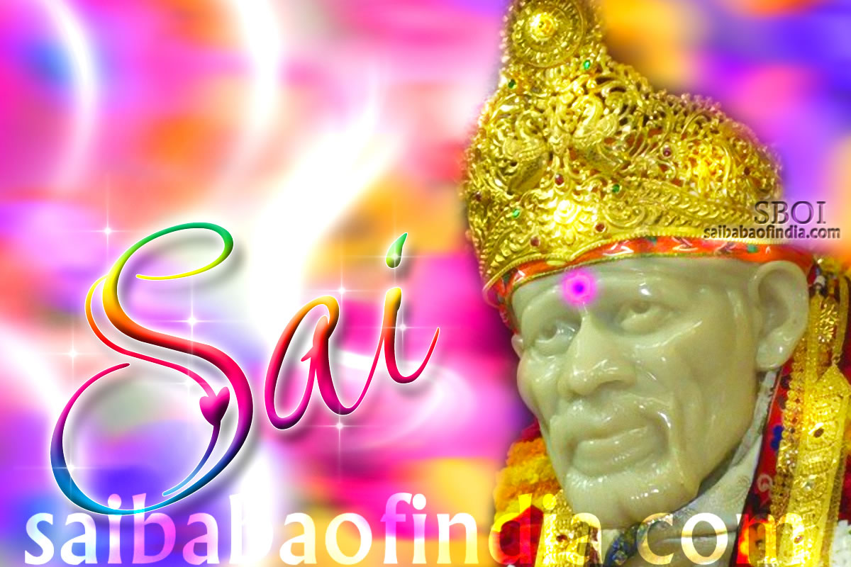 Shirdi Sai - Gold Crown - - Shirdi Sai Baba Ki , HD Wallpaper & Backgrounds