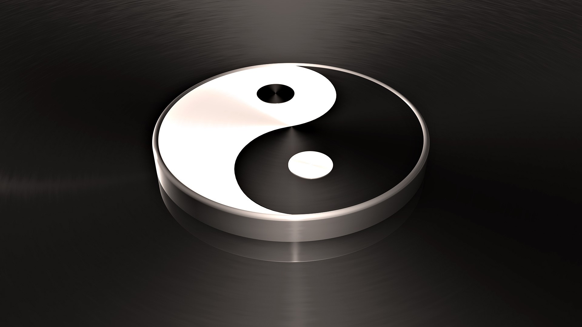 3d Wallpapers - Yin And Yang 3d , HD Wallpaper & Backgrounds