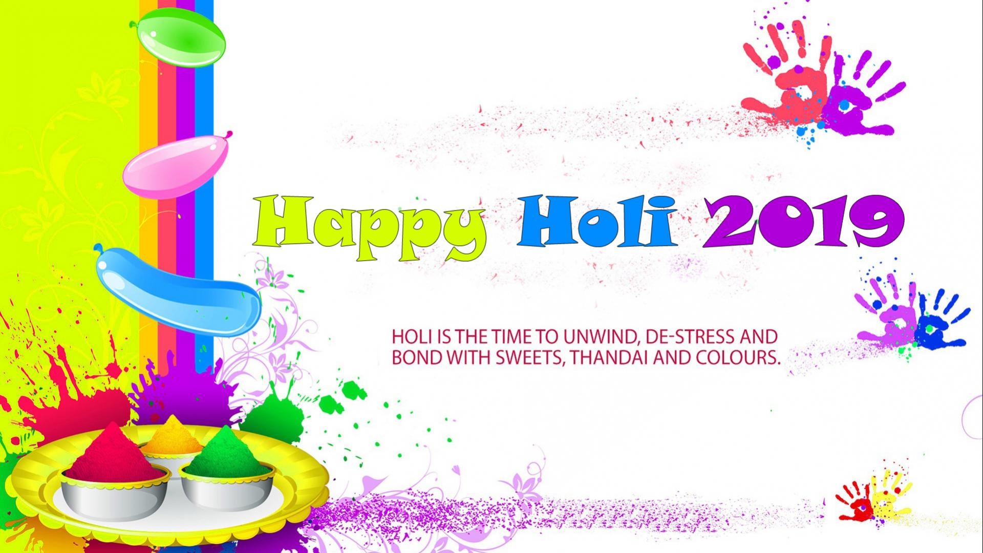 New Wallpaper For Happy Holi 2019 In Hd Source - Holi 2019 Images Download , HD Wallpaper & Backgrounds