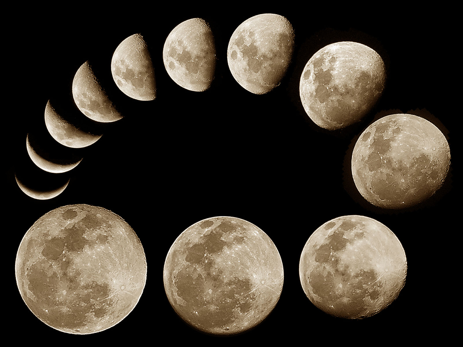 Moon Phases - Ай Фазалары , HD Wallpaper & Backgrounds