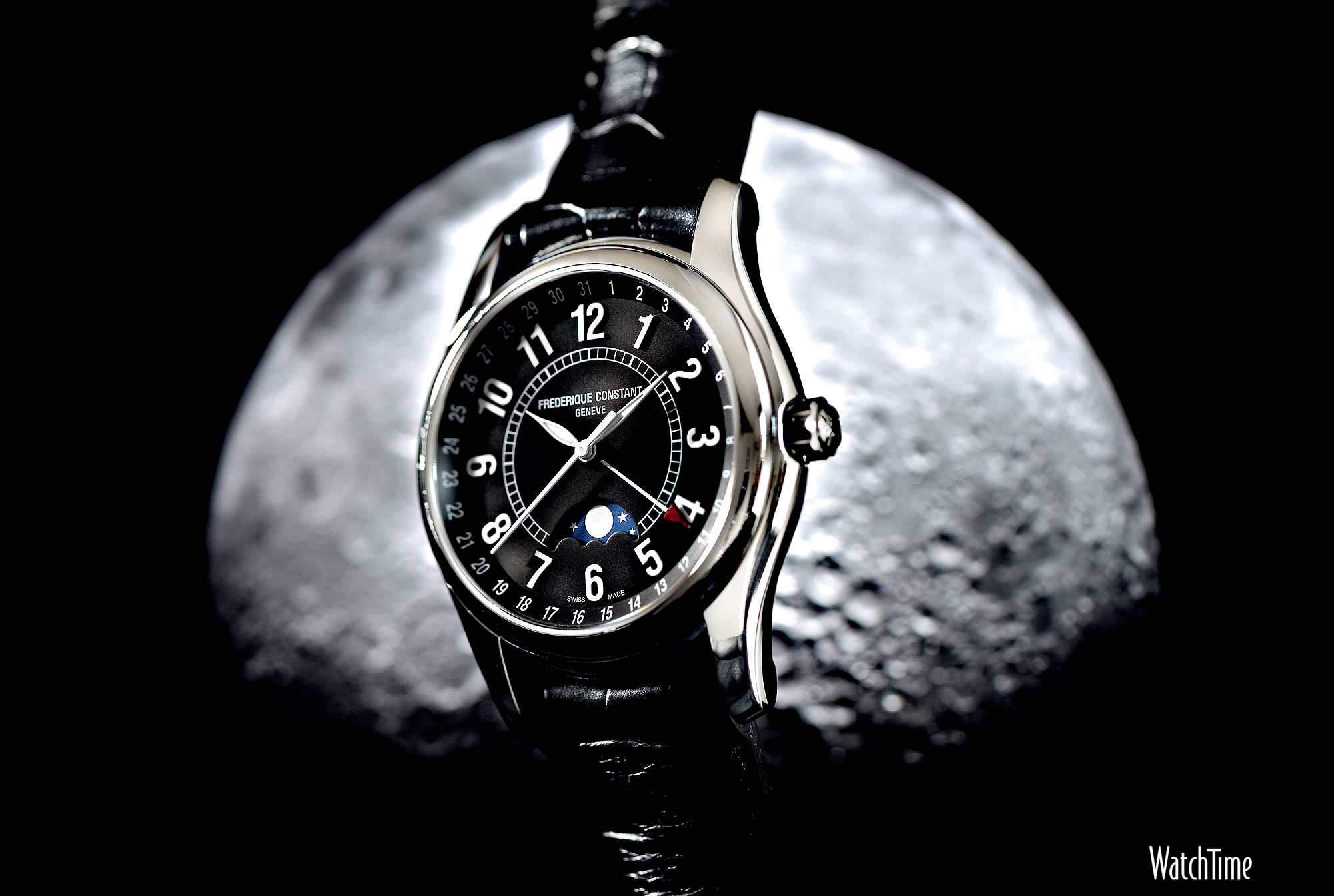Frederique Constant Moon Timer - Frederic Constant Phase De Lune , HD Wallpaper & Backgrounds