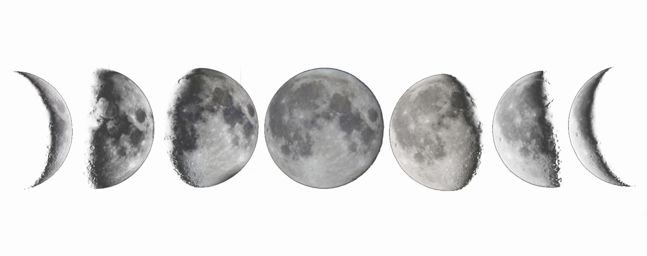 36+ Aesthetic Moon Phases Desktop Wallpaper Background
