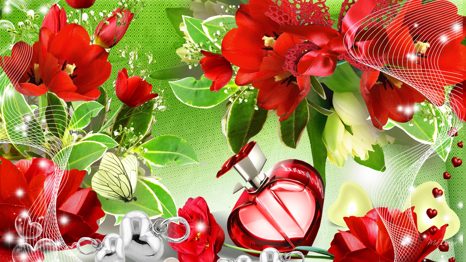 I Like Movies Butterfly Wallpaper Colorful Flowers