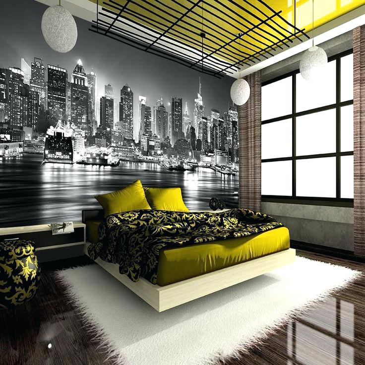 Bedroom City Wallpaper New City At Night Skyline Wallpaper - New York Wallpaper Home , HD Wallpaper & Backgrounds