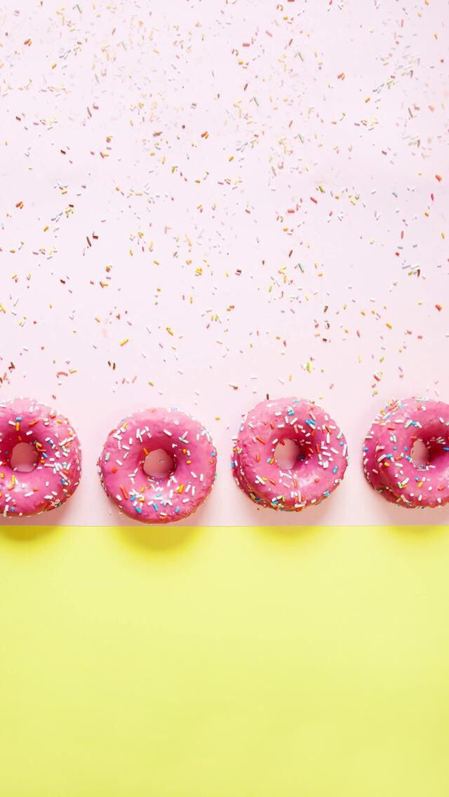 Food Wallpaper Iphone Girly Wallpapers Pinterest Cute - National Donut Day 2017 , HD Wallpaper & Backgrounds