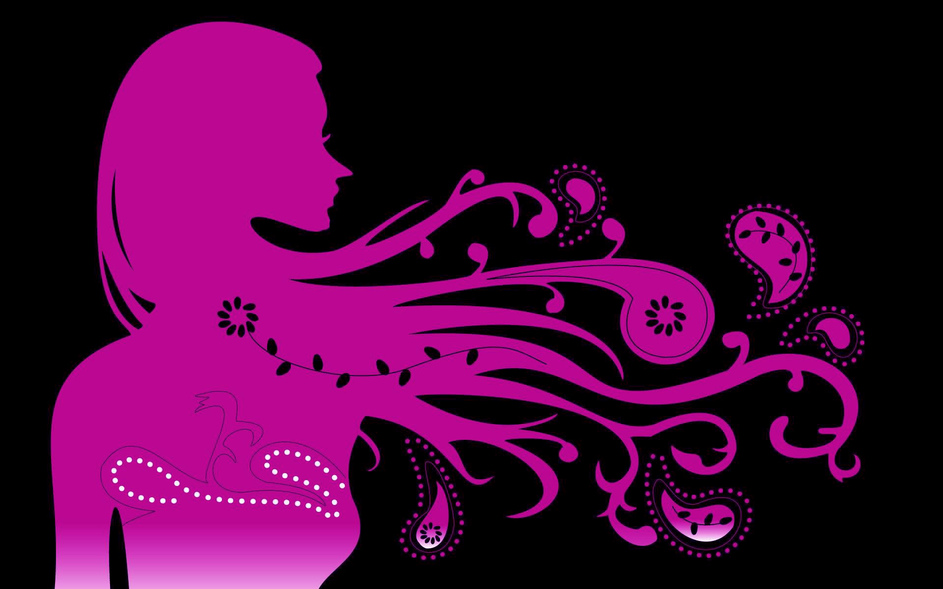 Purple Girly Wallpapers - Hair Purple Background , HD Wallpaper & Backgrounds