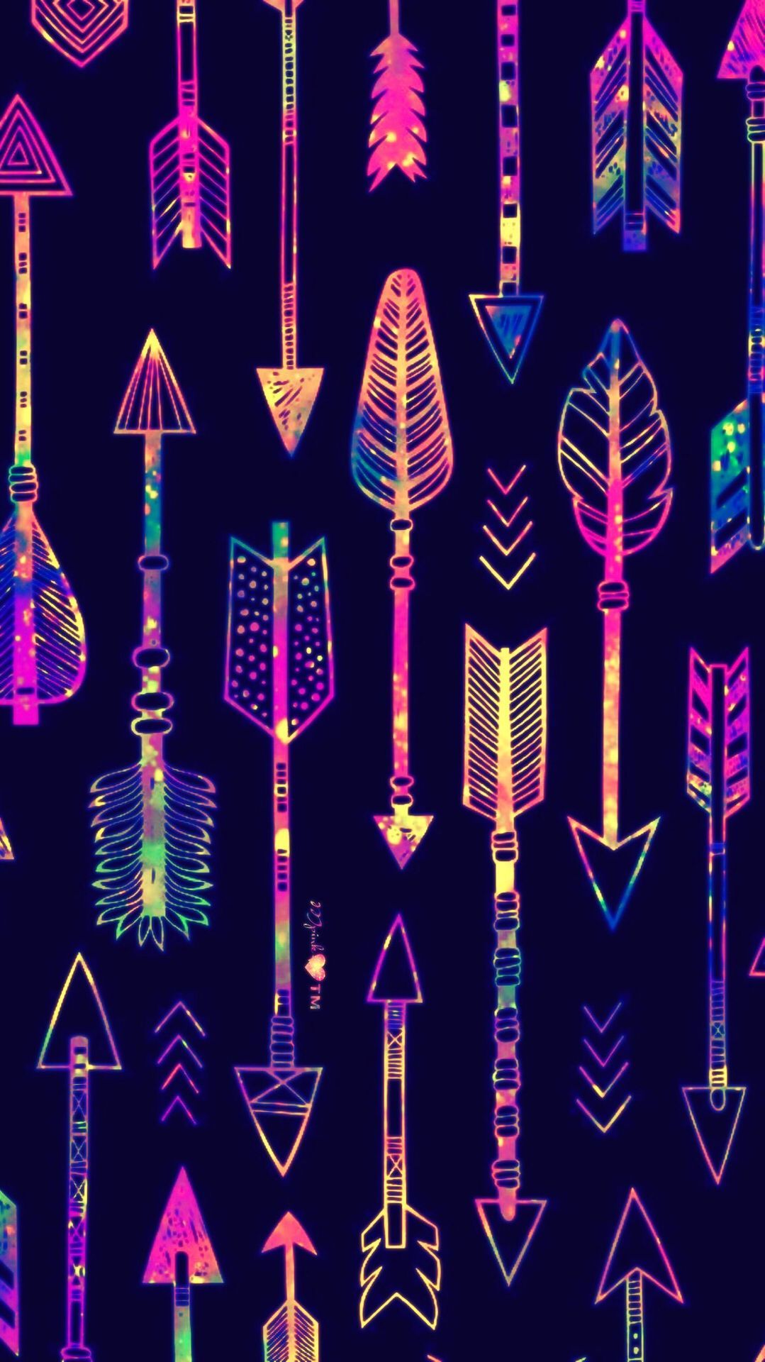 Neon Tribal Patterns , HD Wallpaper & Backgrounds