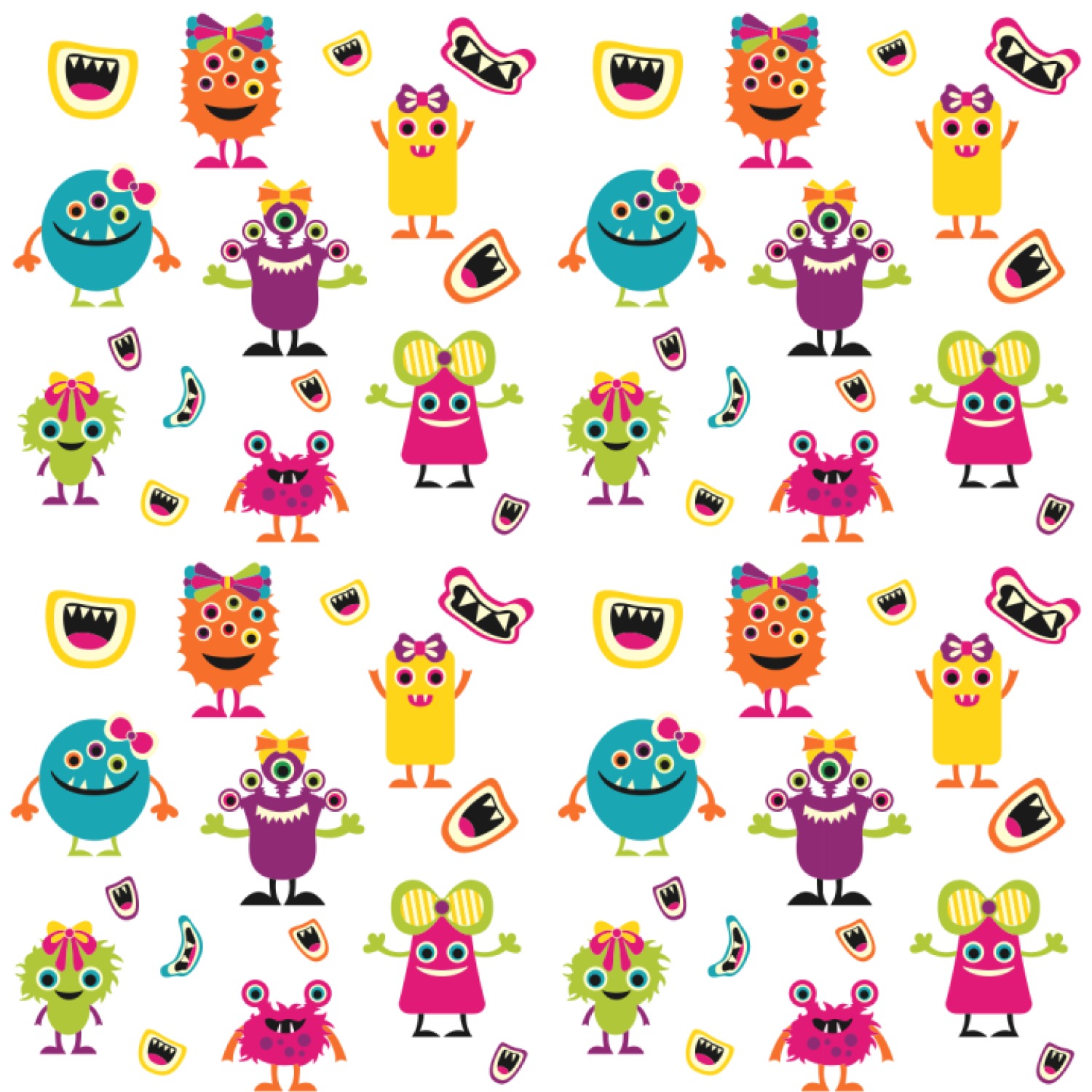 Girly Monsters Wallpaper & Surface Covering , HD Wallpaper & Backgrounds