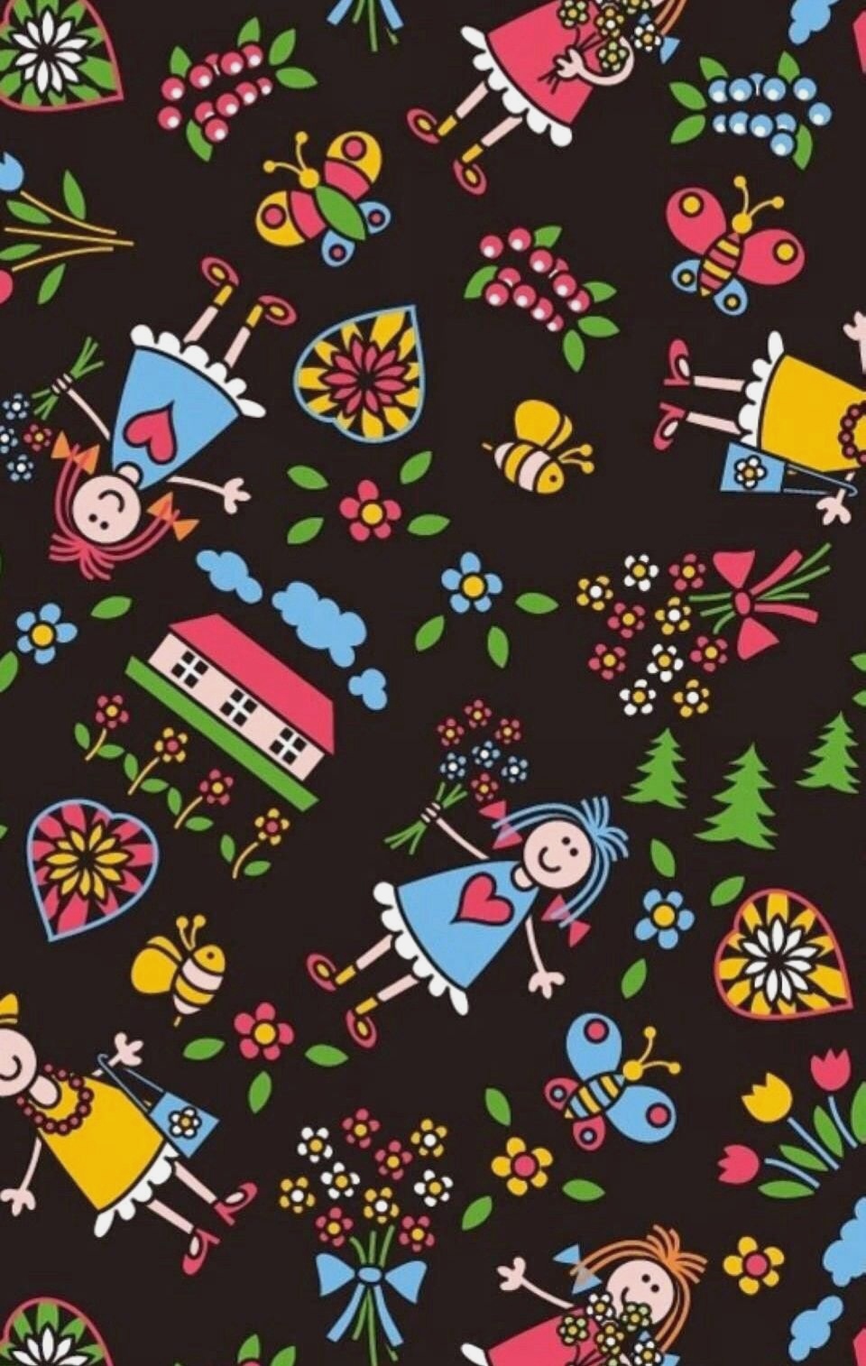 10 Iphone Wallpaper Cute Pattern - Fond D Écran Dessin Enfants , HD Wallpaper & Backgrounds