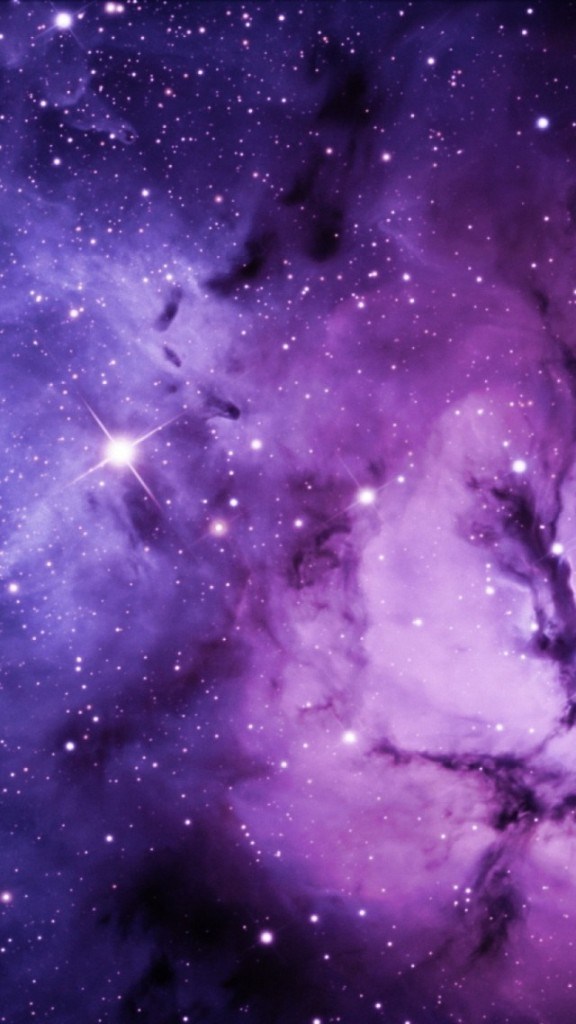 Purple Sky Wallpaper Free Iphone Wallpapers - Purple Galaxy Wallpaper Iphone , HD Wallpaper & Backgrounds